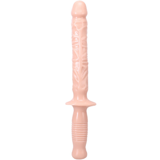 The Classic Manhandler - 10" Dildo Plus Handle (White)