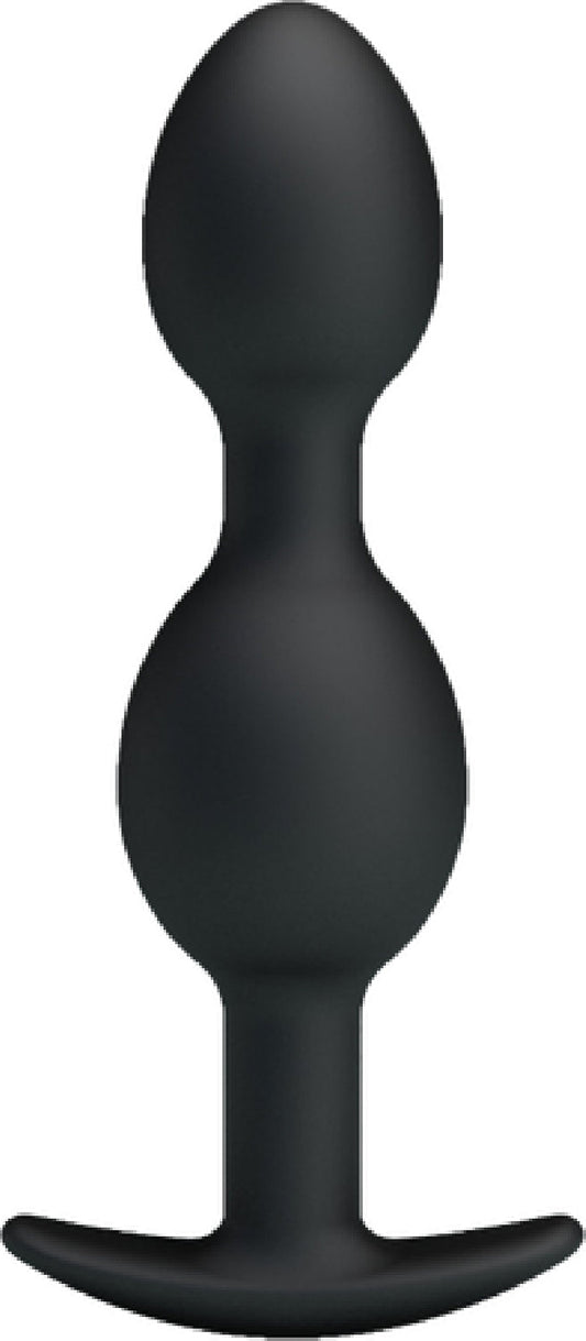 Silicone Anal Balls 4.92" (Black)