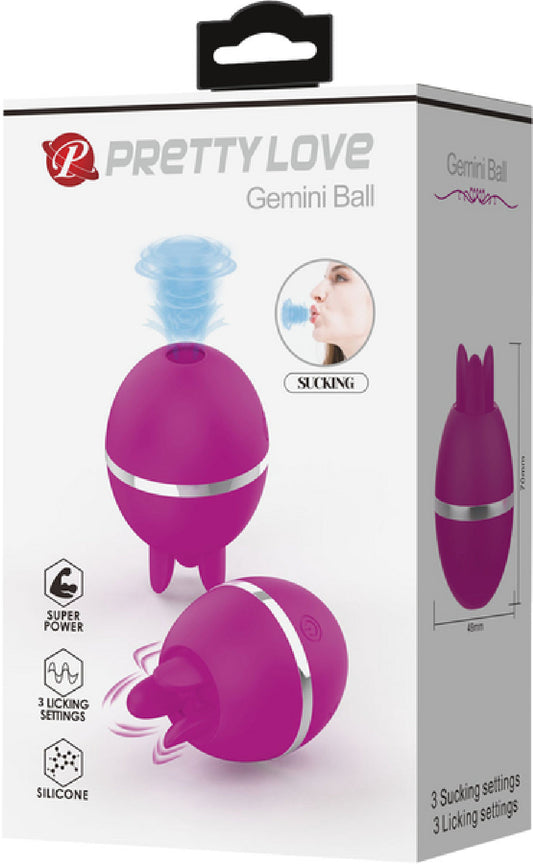 Gemini Ball Sucking and Licking Vibrator