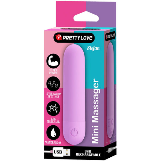 Stefan - Rechargeable Mini Massager (Purple)