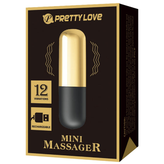 Rechargeable Mini Massager (Gold)