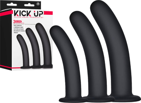 Kick Up - Silicone Vaginal Training Kit (Black)