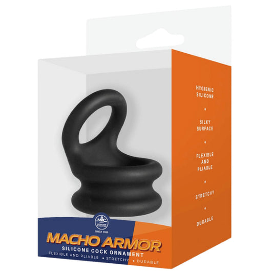 Silicone Cock Ring - Large (Black)