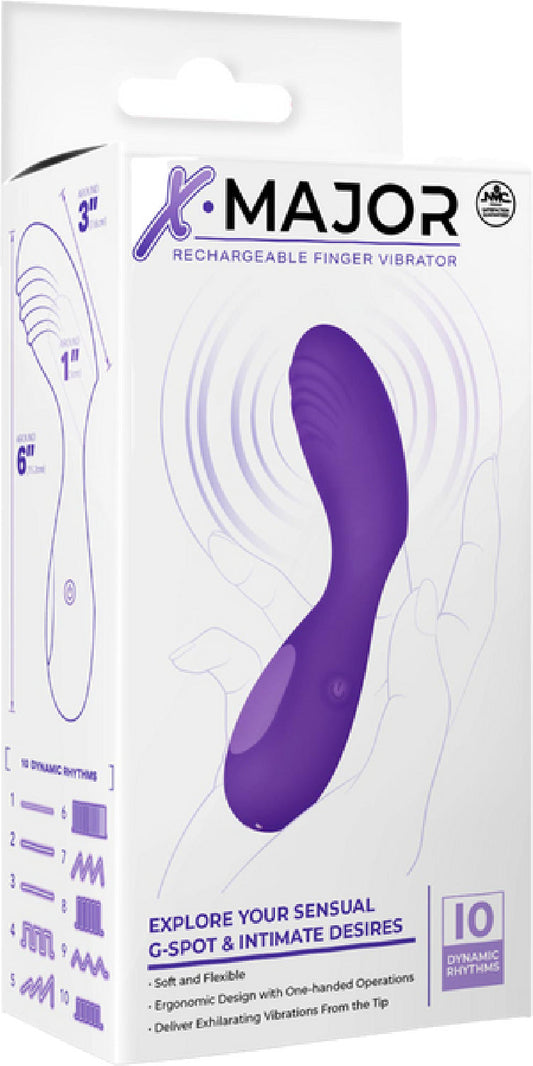 Rechargeable Finger Vibrator (Purple)