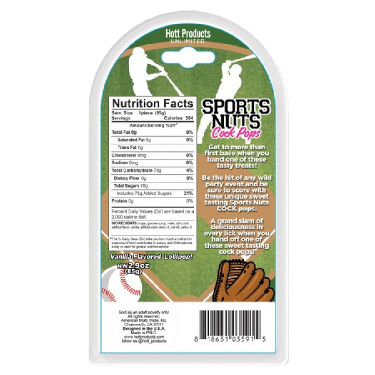 Sports Nuts Cock Pop (Baseball)