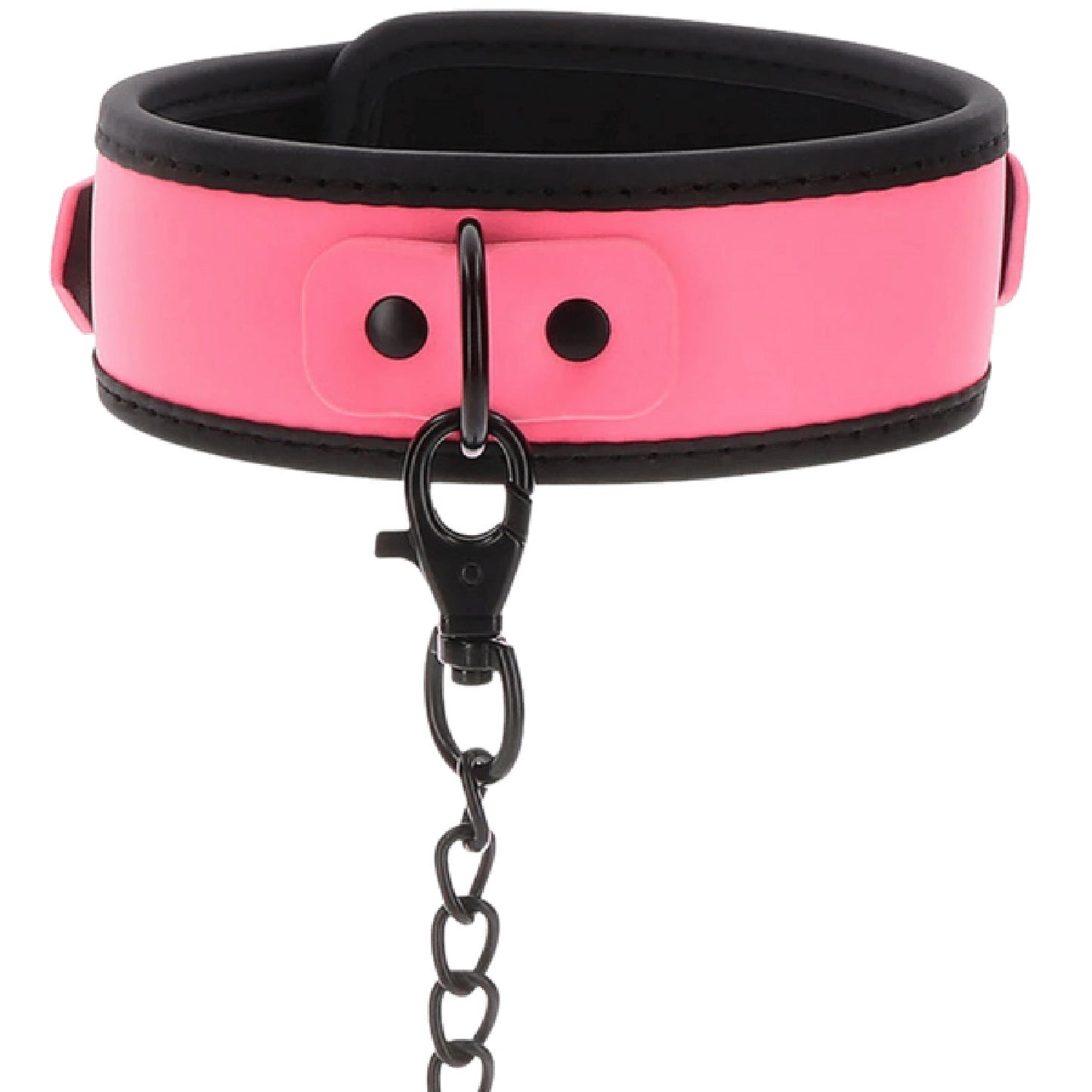 Glow Collar and Chain Leash (Pink)