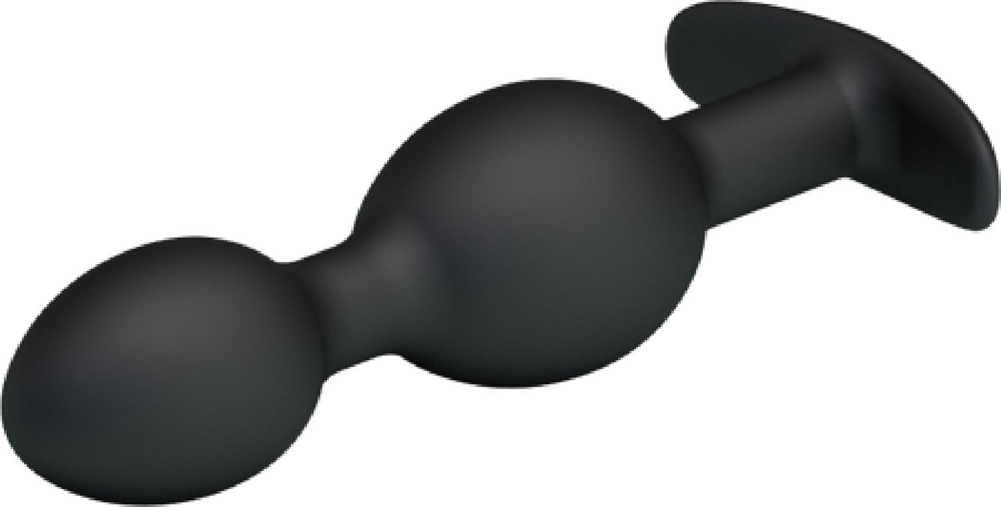 Silicone Anal Balls 4.92" (Black)