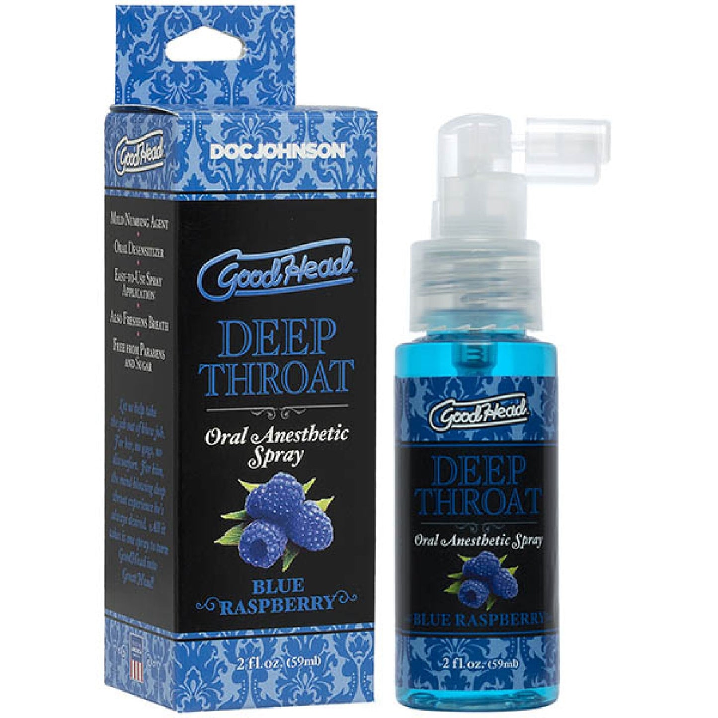 GoodHead Deep Throat Spray - Blue Raspberry