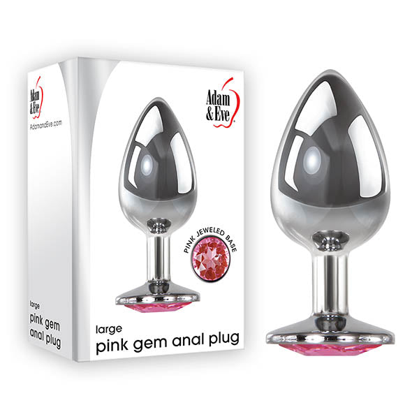 Adam and Eve Pink Gem Anal Plug - Large
