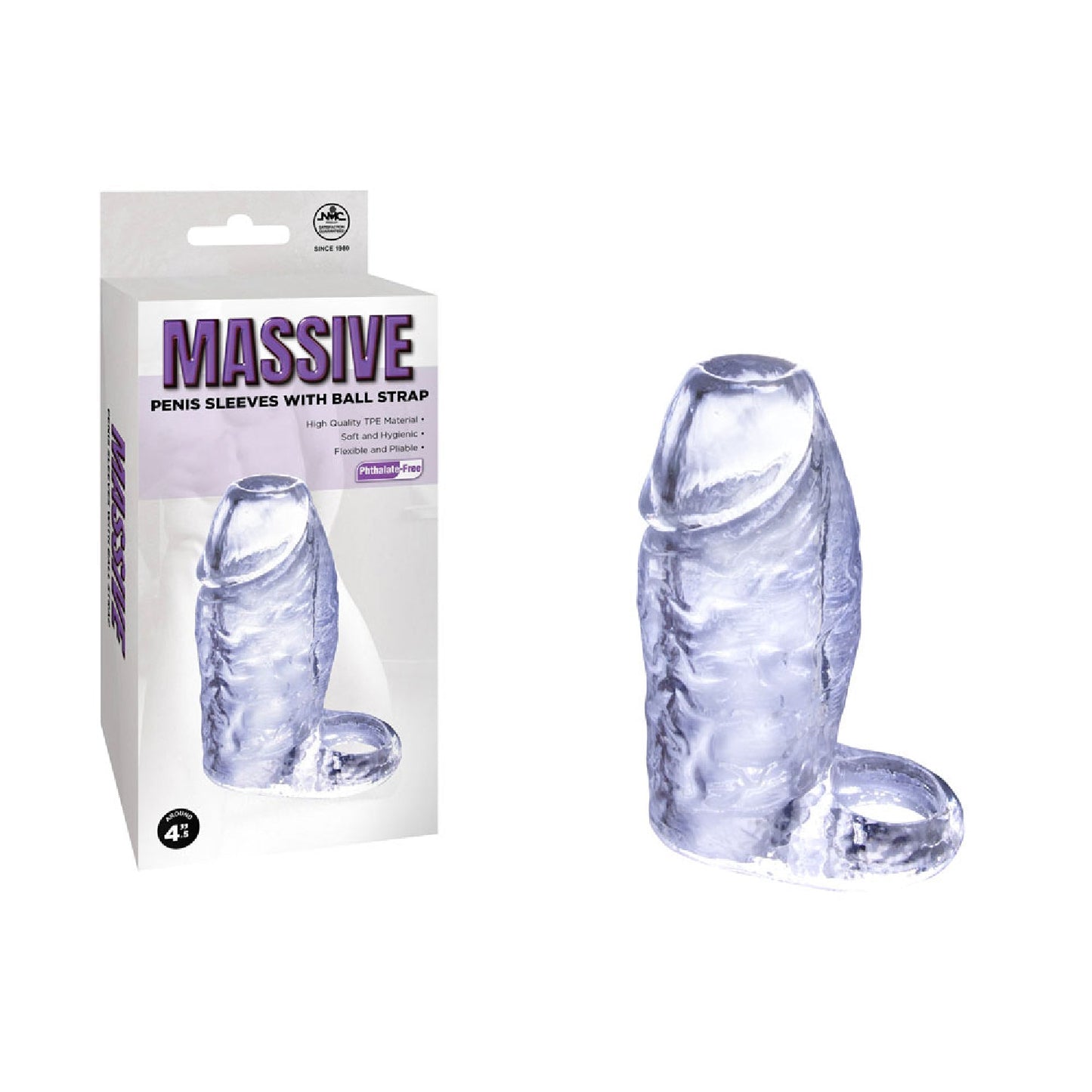 Massive Penis Sleeve with Ball Strap