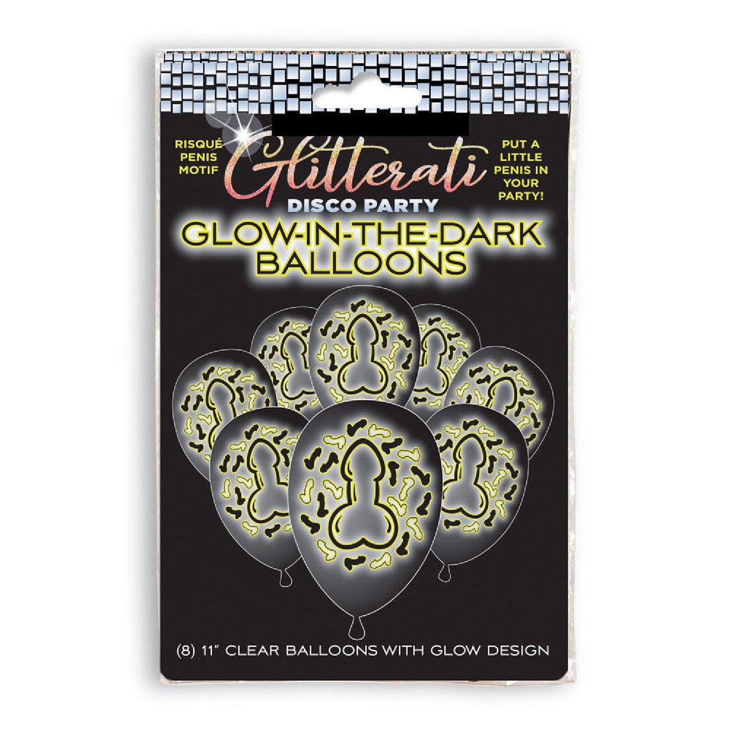 Glitterati Disco Party Glow In The Dark Balloons