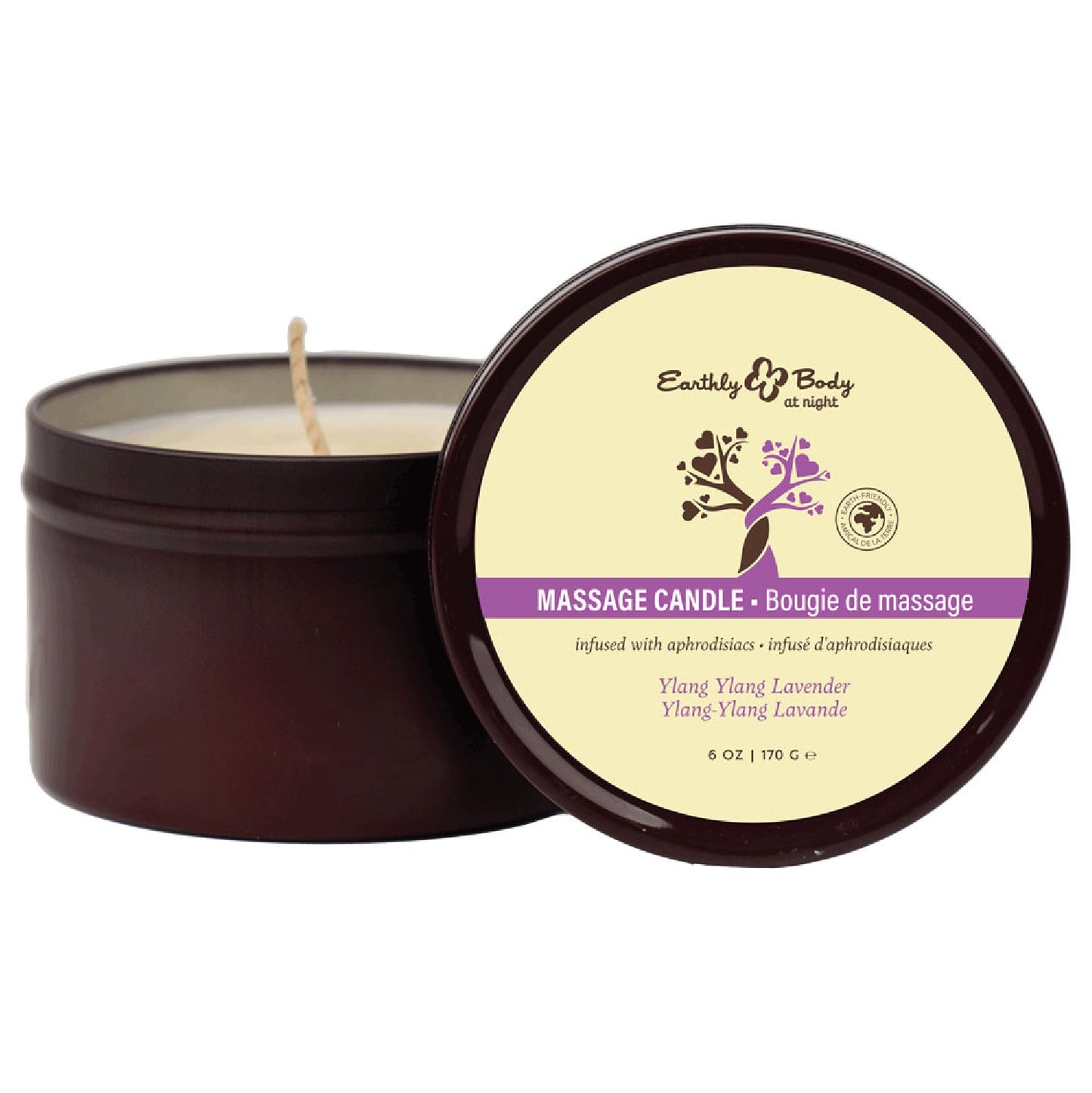EB Aphrodisiac Massage Candle - Ylang Ylang Lavender