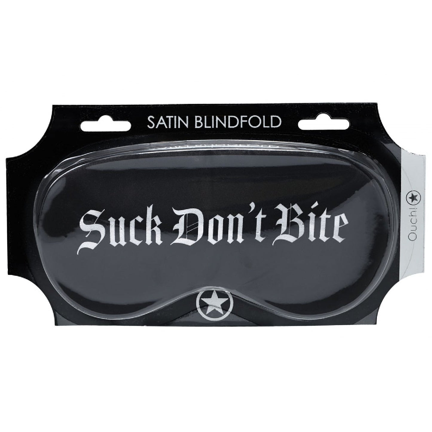 OUCH! Satin Mask - Suck Don't Bite