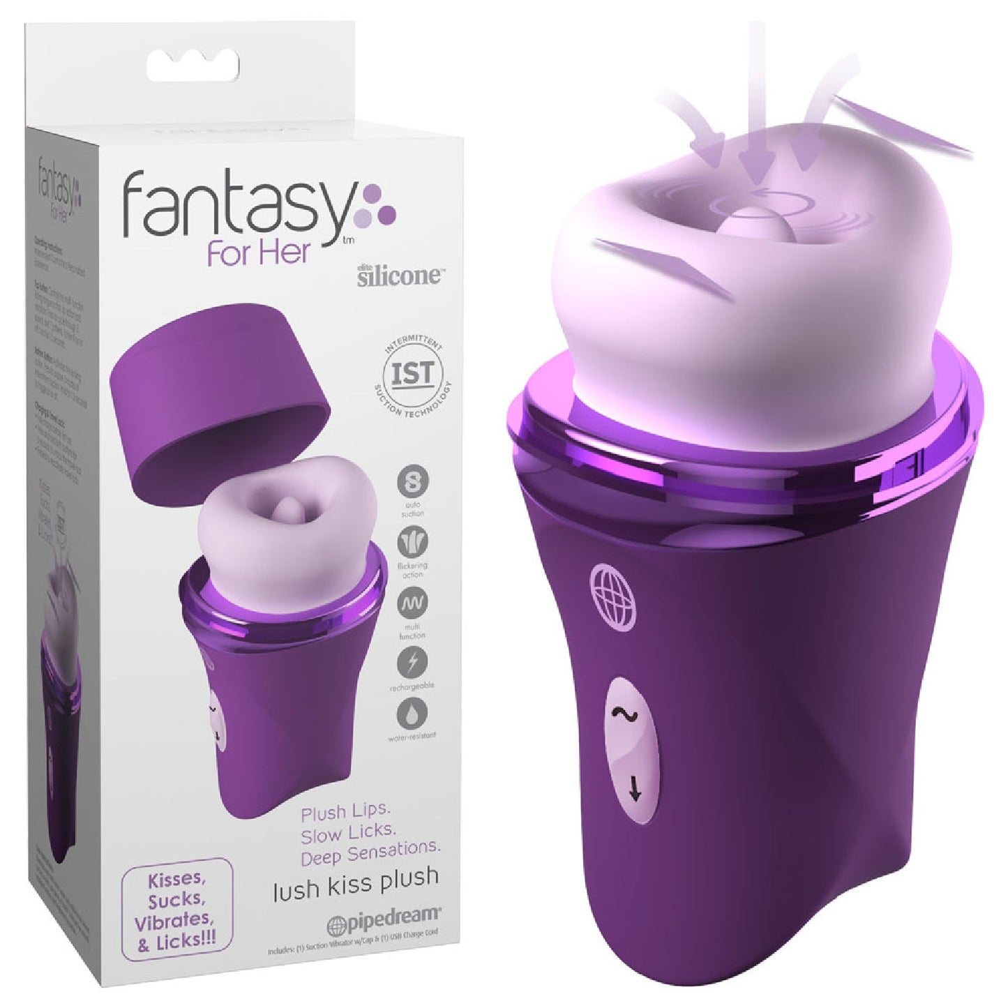 Fantasy For Her Lush Kiss Plush - Purple