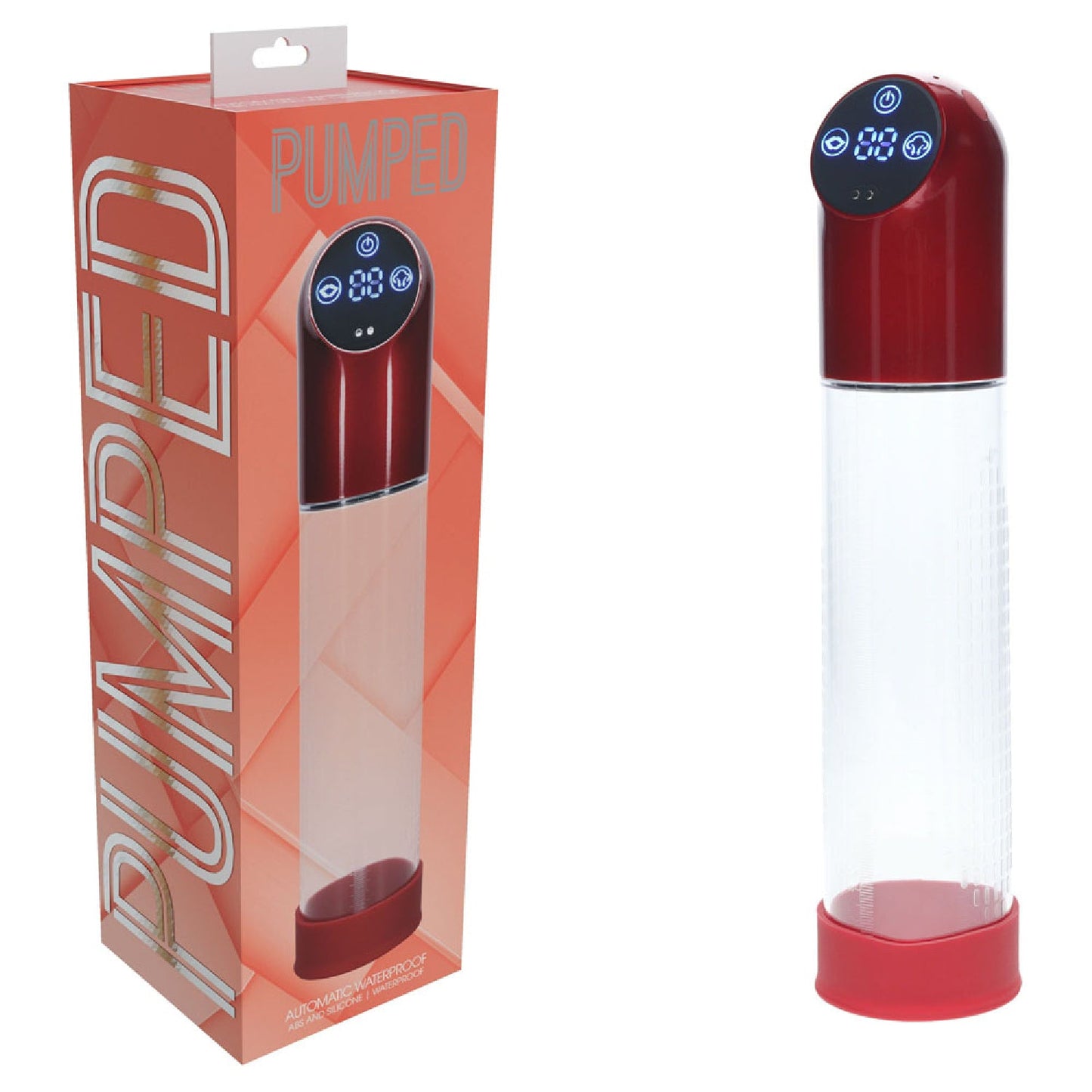 PUMPED Automatic Waterproof Pump - Metal Red