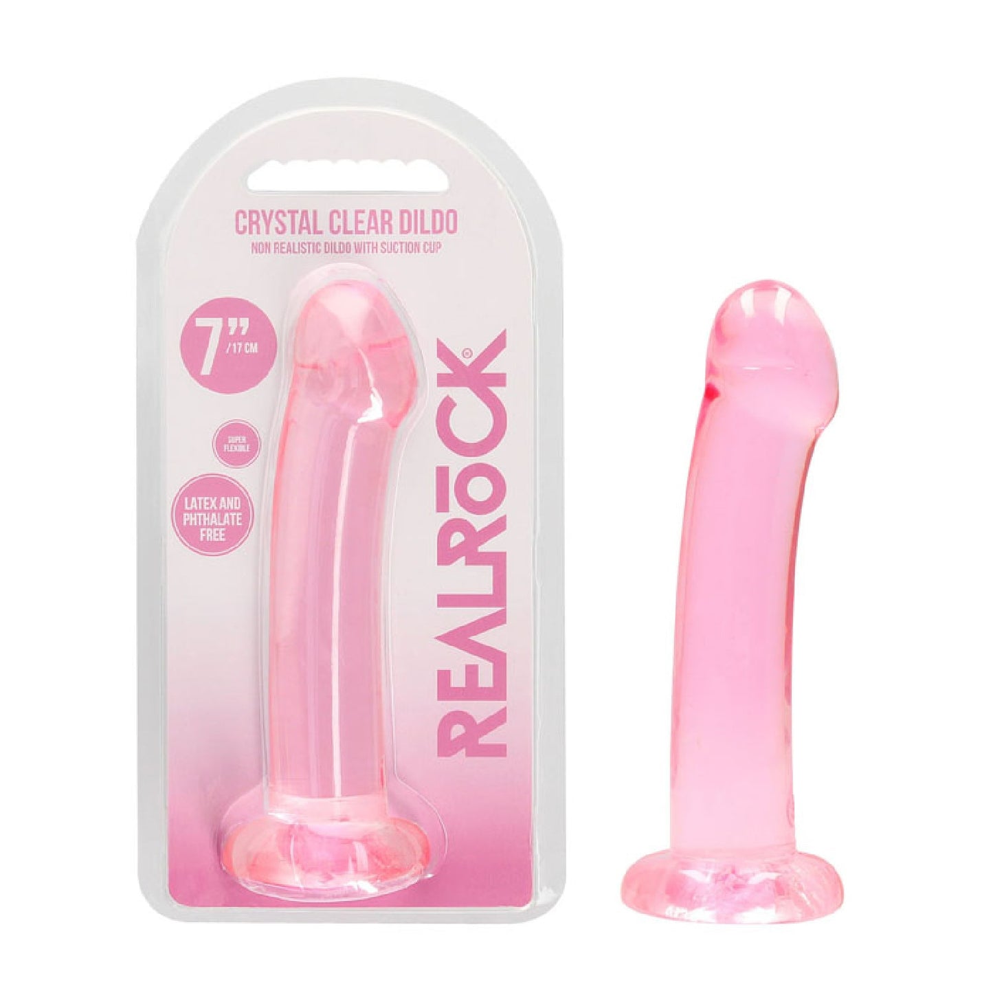 REALROCK Non Realistic Dildo With Suction Cup - 17 cm