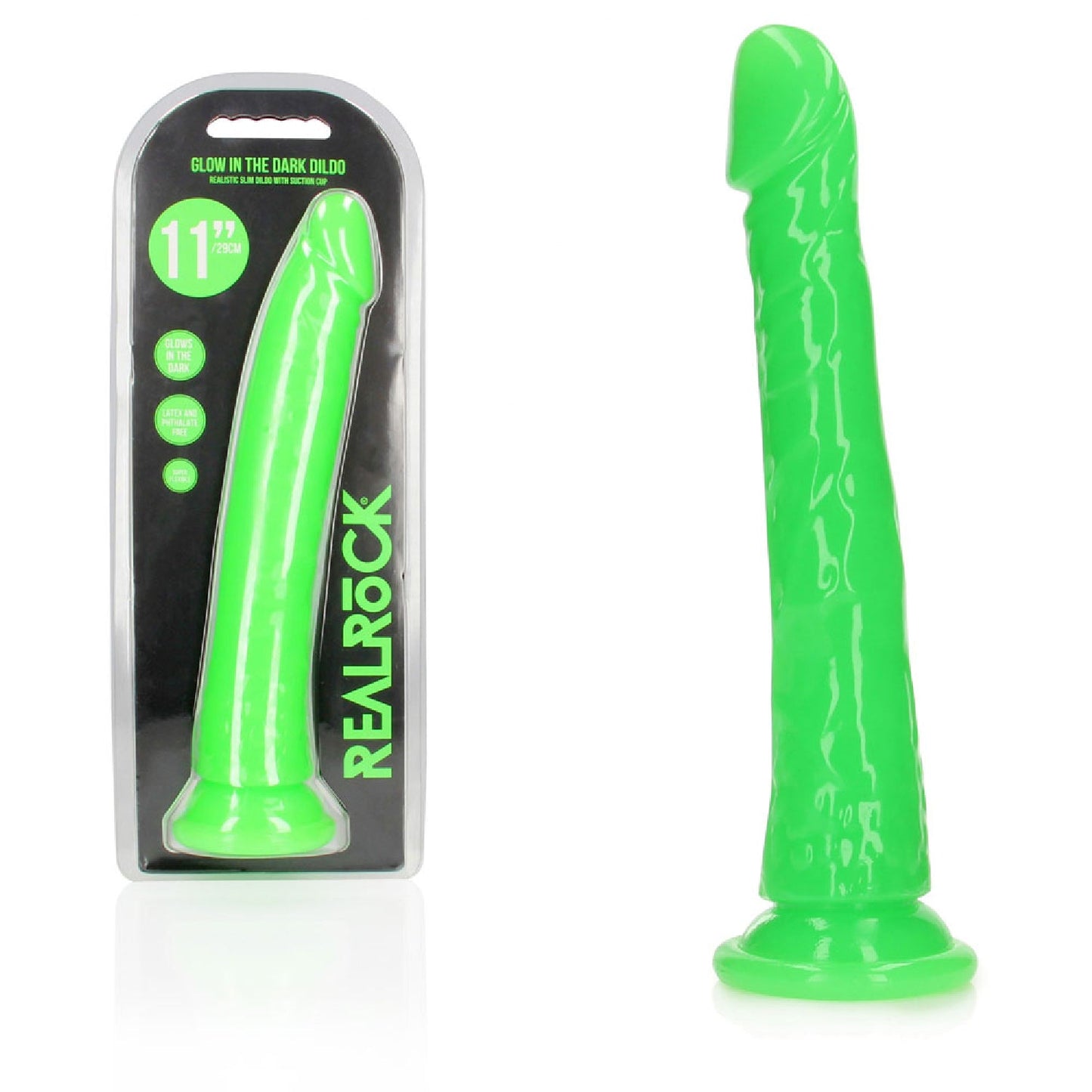 REALROCK 29 cm Slim Glow in the Dark Neon - Green