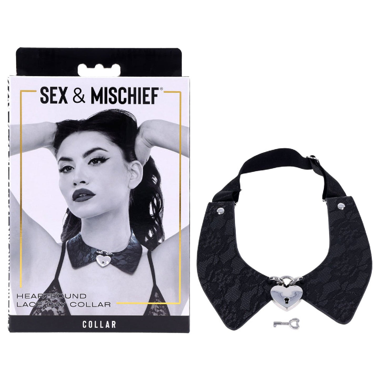 Sex and Mischief Heartbound Lace Day Collar