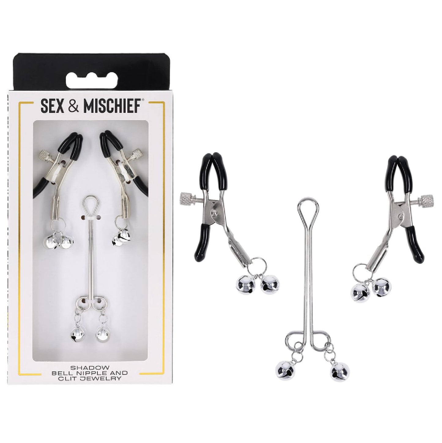 SandM Shadow Bell Nipple and Clit Jewelry