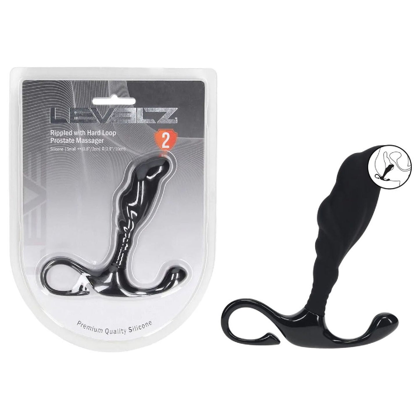 LEVELZ Rippled with Hard Loop Prostate Massager - Small
