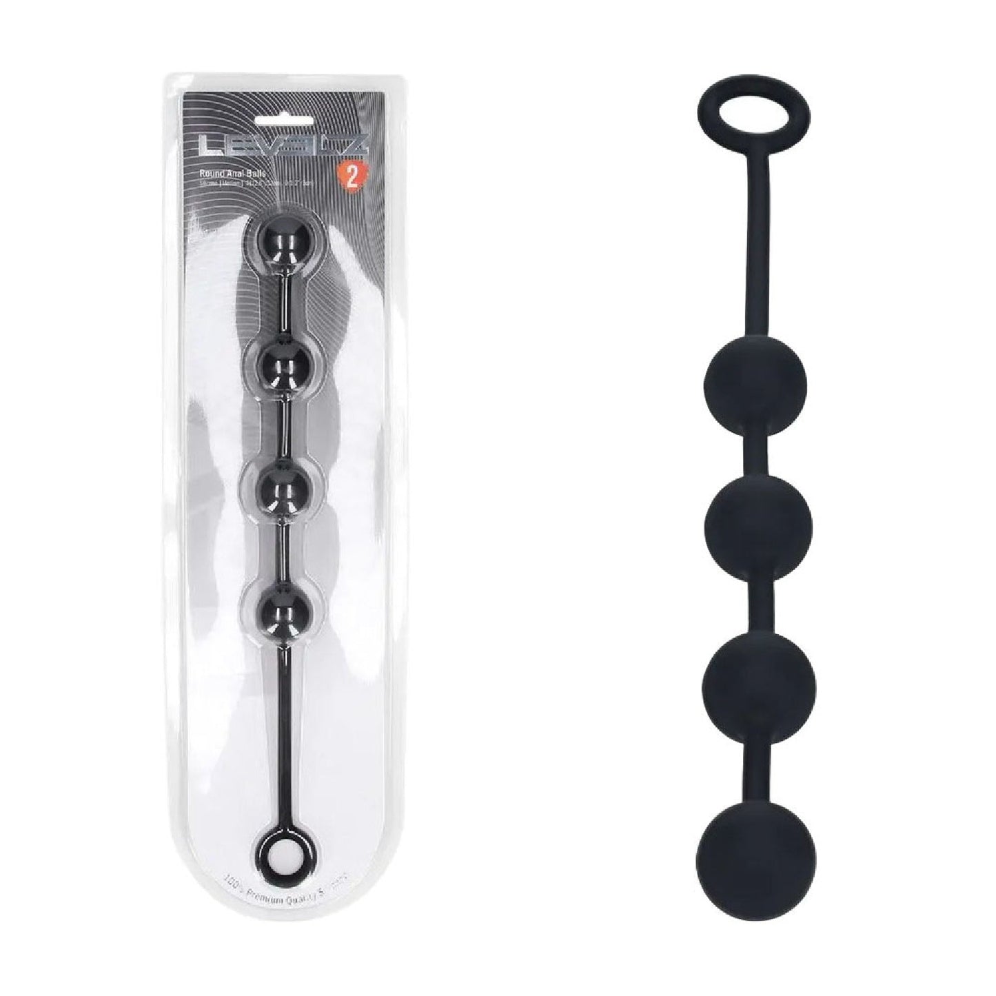 LEVELZ Round Silicone Anal Balls - M - 20mm