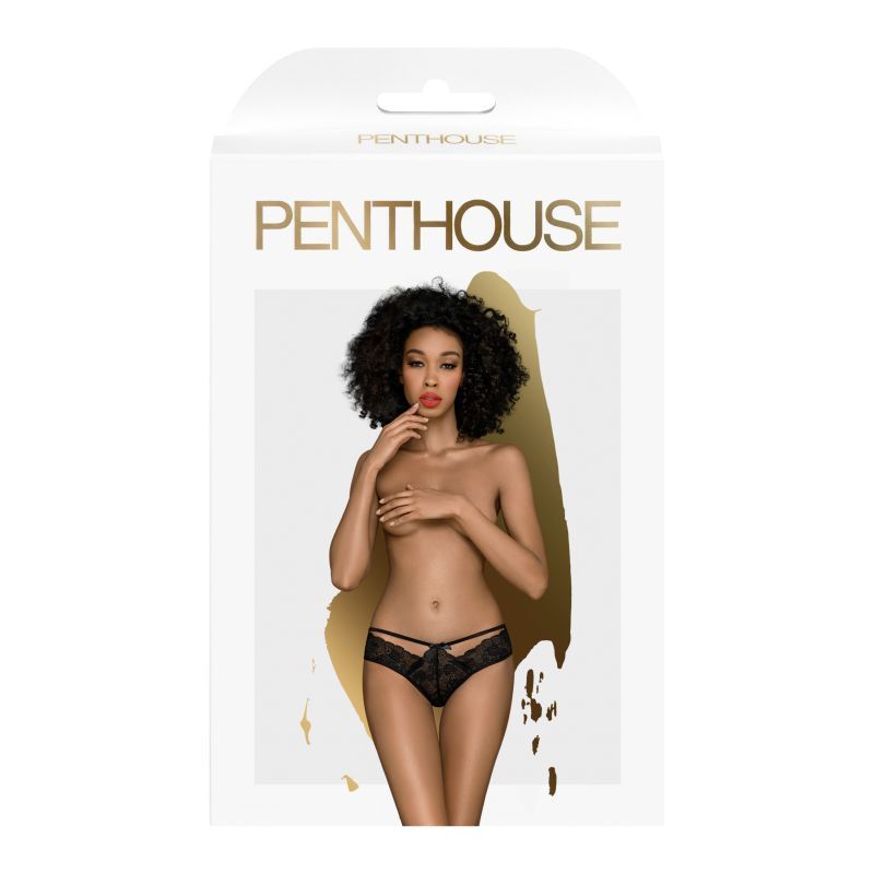 Penthouse Adore Me Panties Black S/M