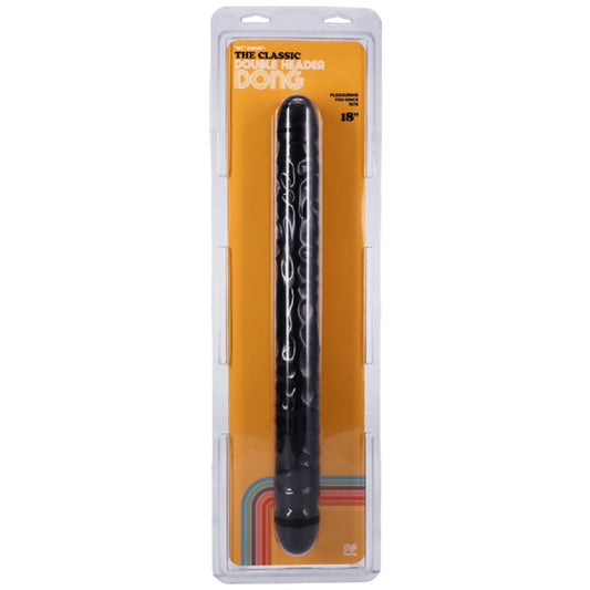 The Classic Double Header Dong - 18" - Veined (Black)