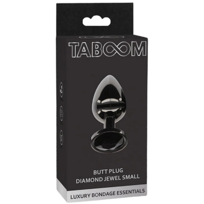 Butt Plug With Diamond Jewel S (Black)