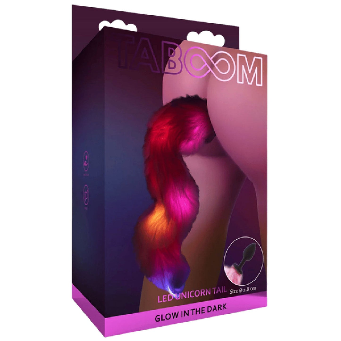 Unicorn Tail and Buttplug LED (Black)