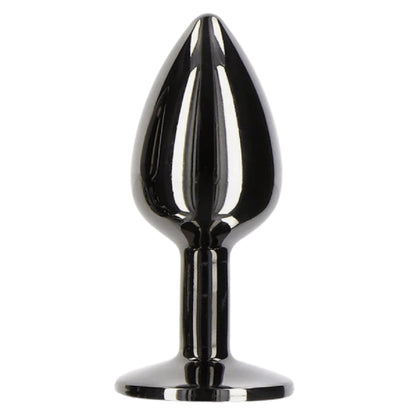 Butt Plug With Diamond Jewel S (Black)