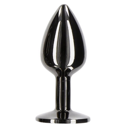 Butt Plug With Diamond Jewel S (Black)