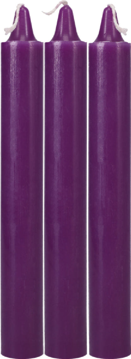 Japanese Drip Candles - 3 Pack (Red, Purple, Black)
