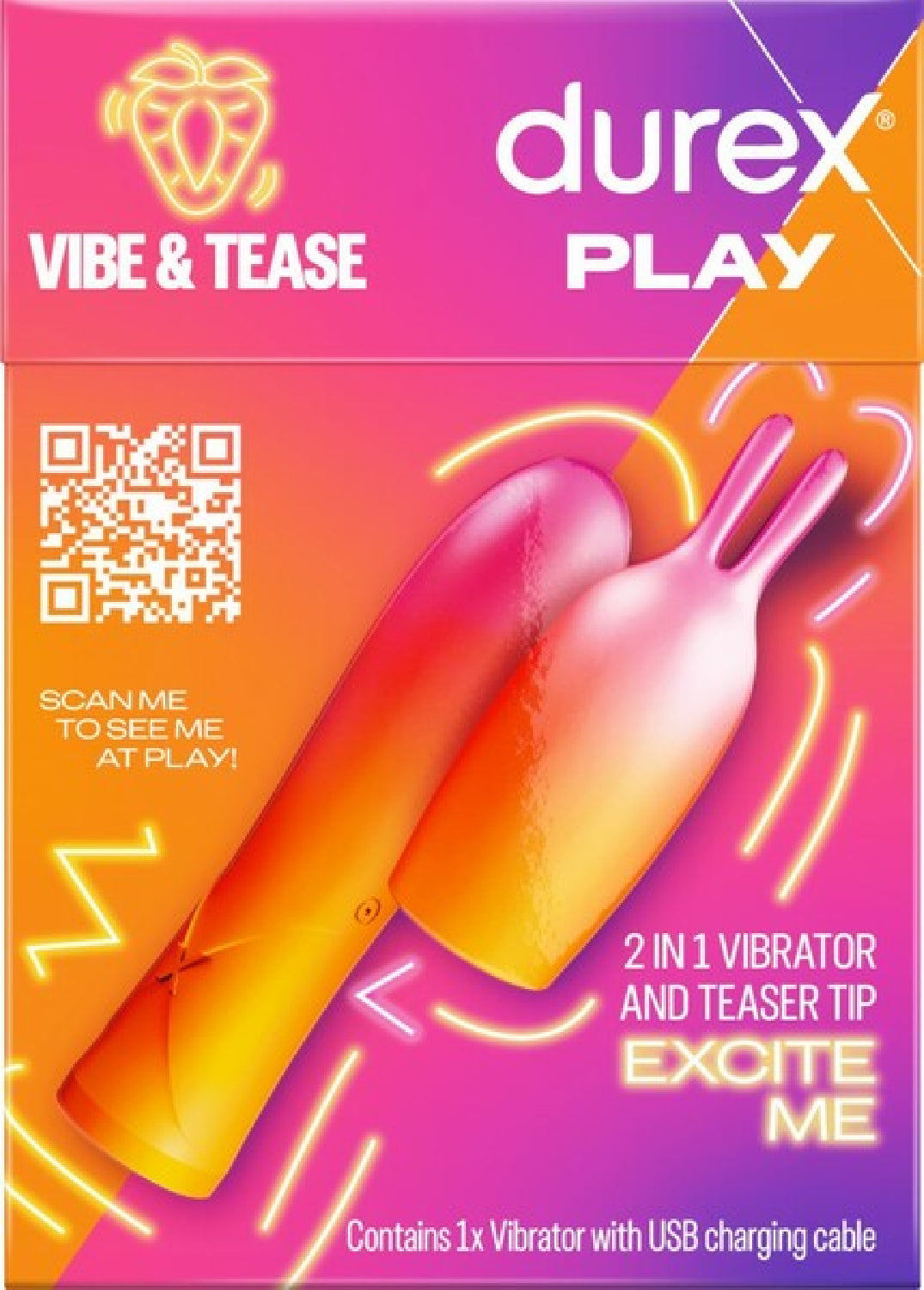 Play Vibe and Tease 2 In 1 Vibrator and Teaser Tip