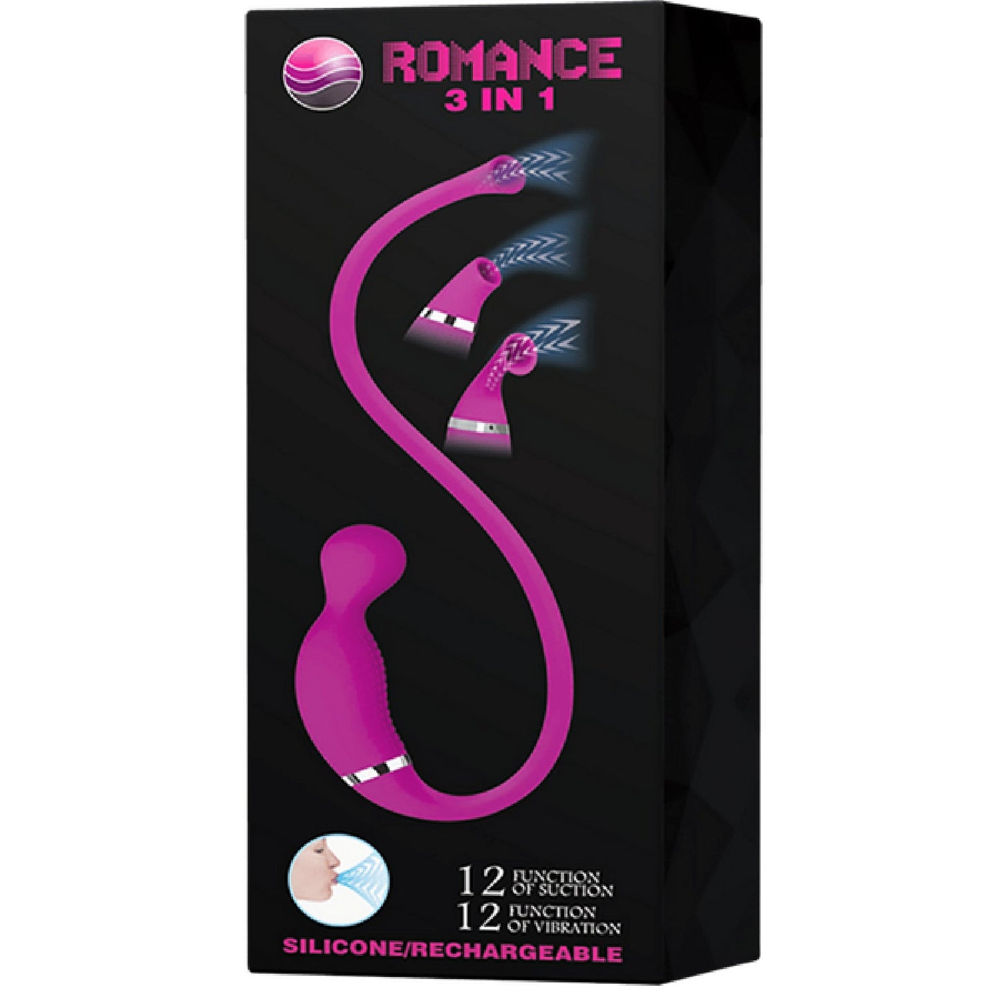 Rechargeable Romance 3in1 Vibrator (Purple)