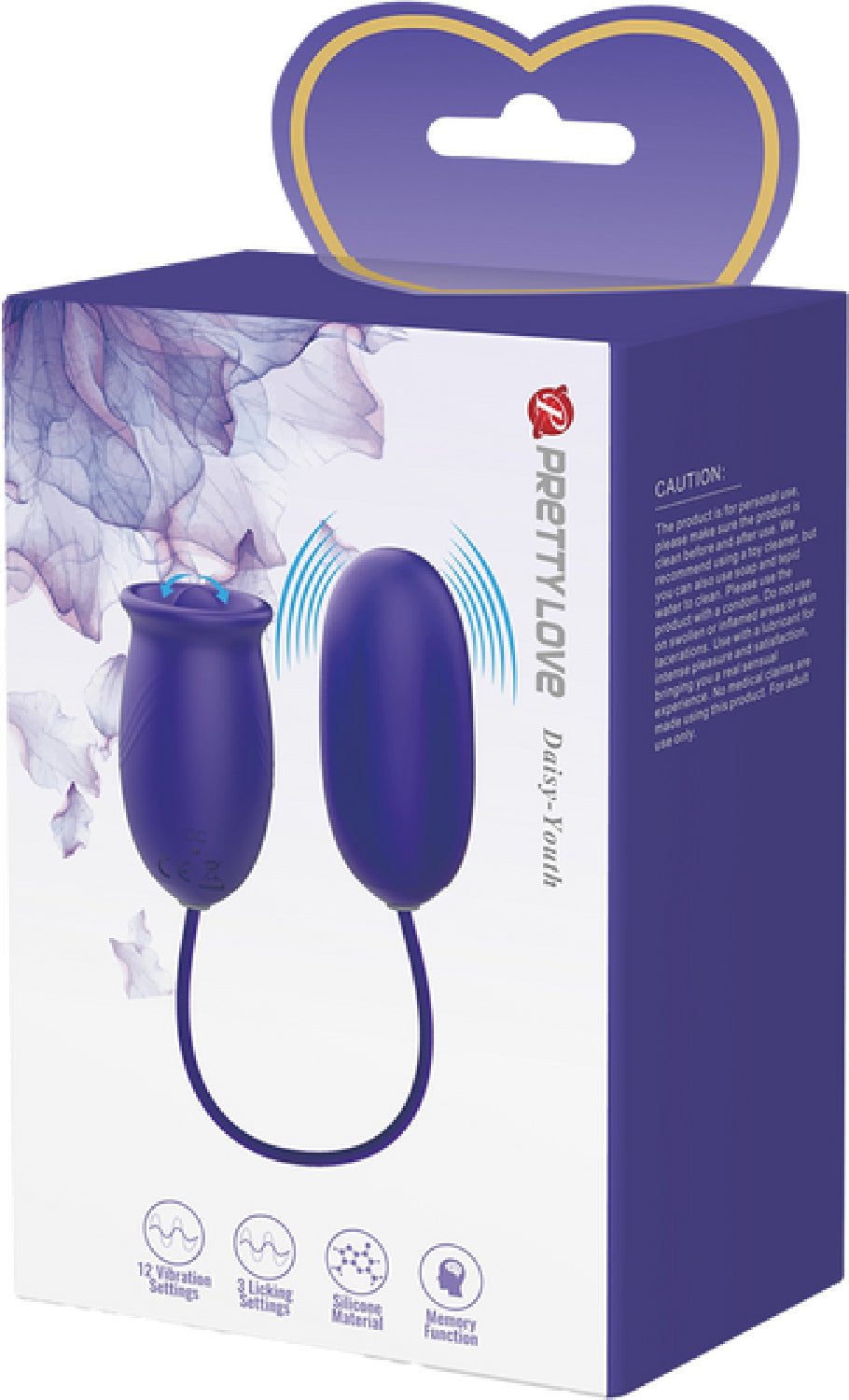 Daisy Licking and Vibrating Combination - Youth (Purple)