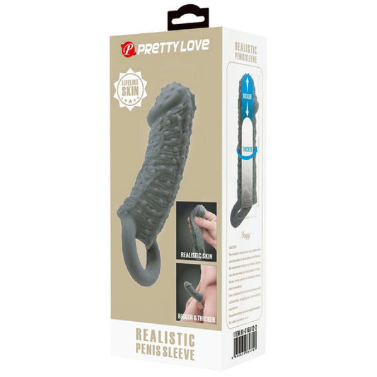 Realistic Penis Sleeve (Black)