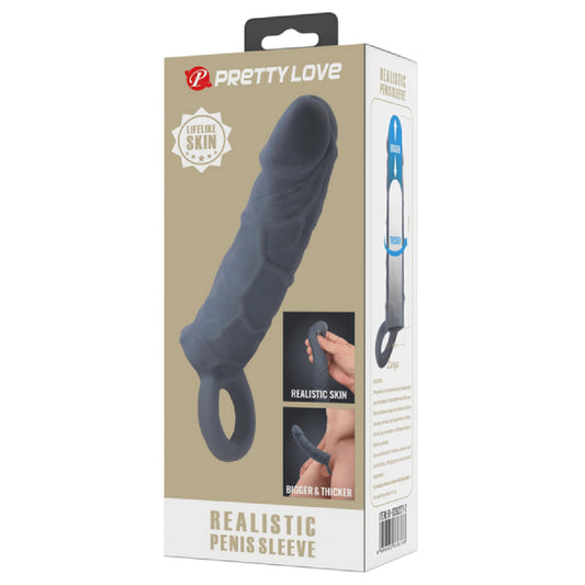 Realistic Penis Sleeve Veiny (Black)