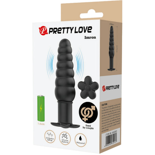 Silicone Butt Plug - Imron (Black)