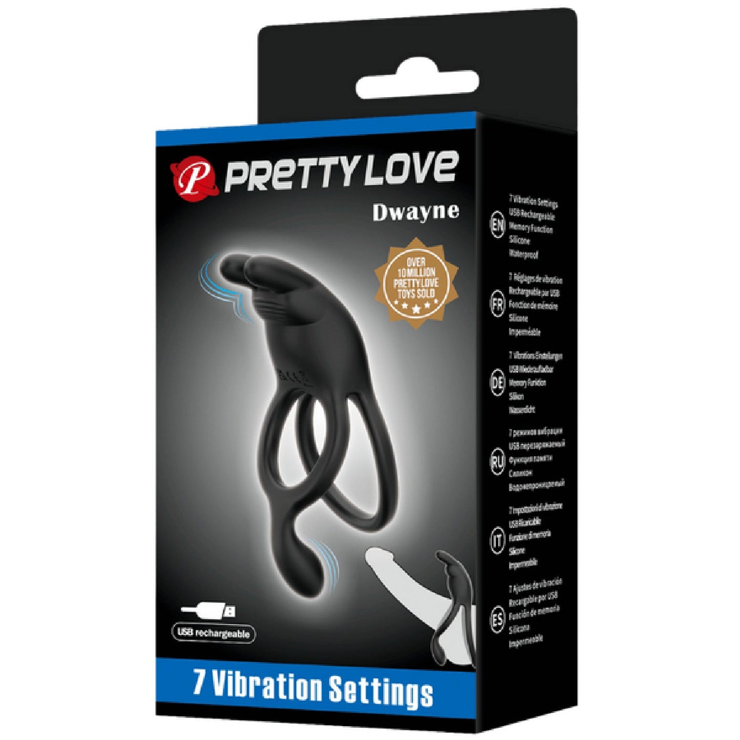 Rechargeable Seth Cockring (Black)