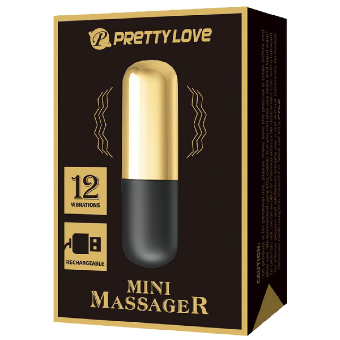 Rechargeable Mini Massager (Gold)