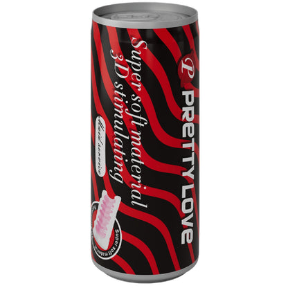 Super Soft  Can Masturbator (Black/Red)