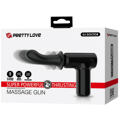 Super Power Thrusting Massage Gun (Black)
