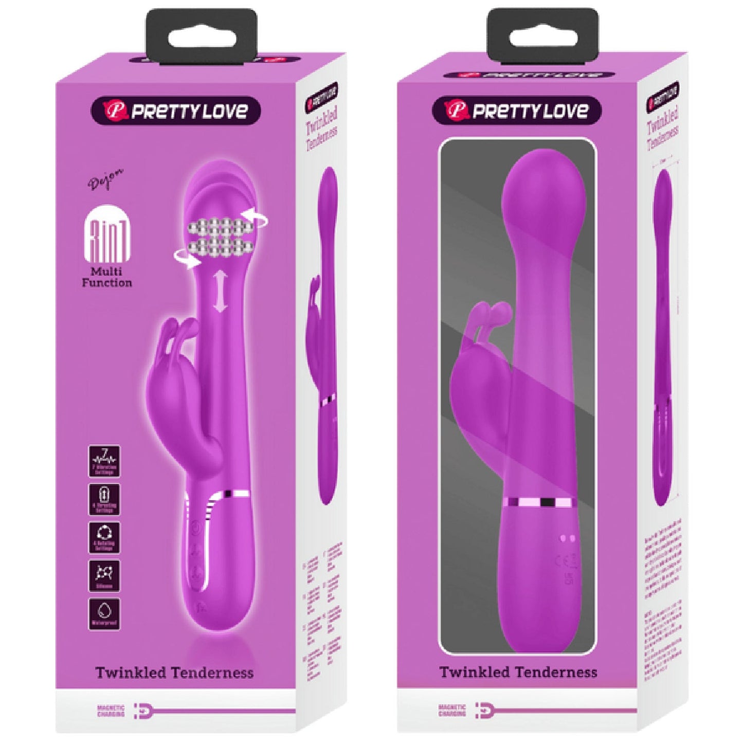 Dejon - 3in1 Multi-function Vibrator (Pink)