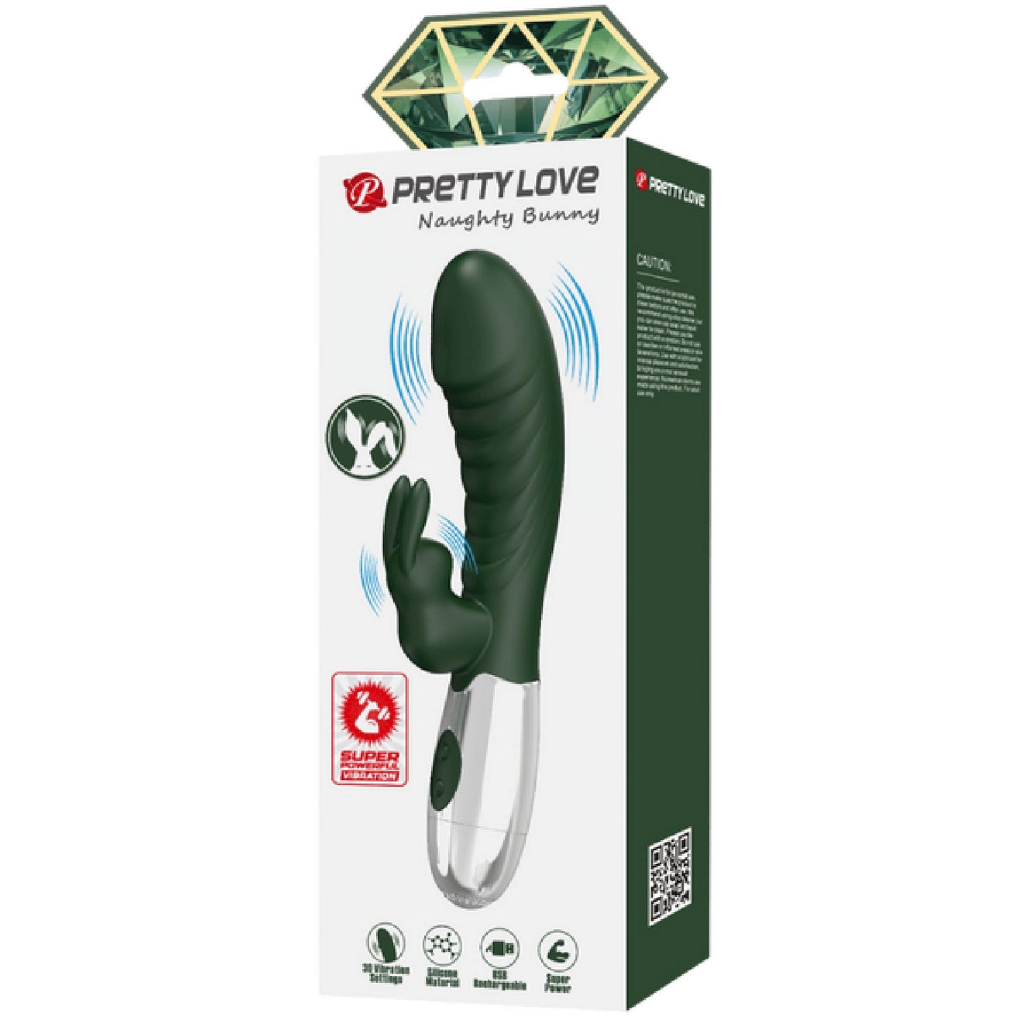 Rechargeable Naughty Bunny (Black)