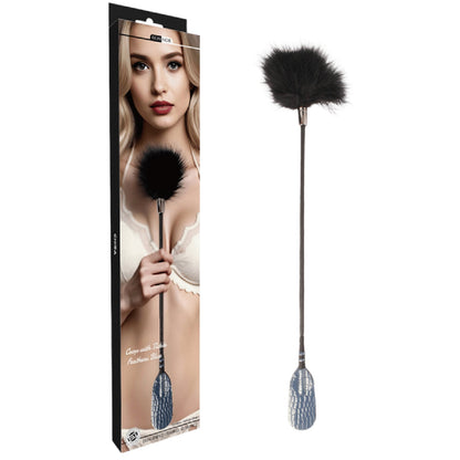 Crop with Tickle Feathers (Navy)