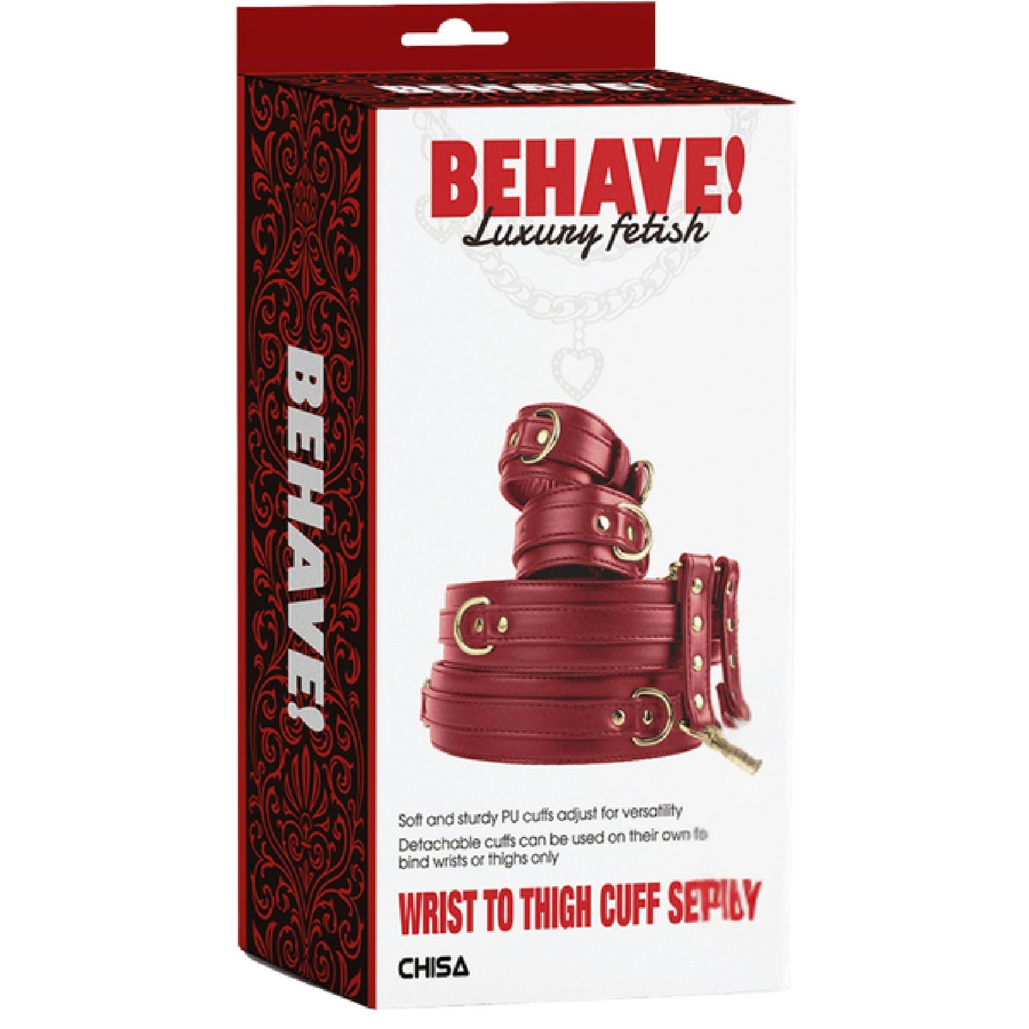 Wrist to Thigh Cuff Set (Red)