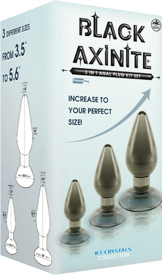 3 In 1 Anal Plug Kit Set (Smoke)