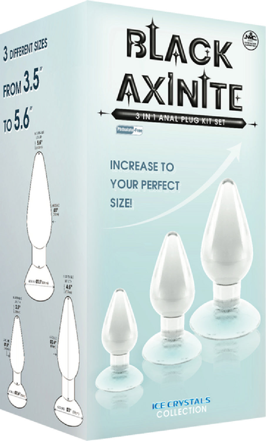 3 In 1 Anal Plug Kit Set (Smoke)