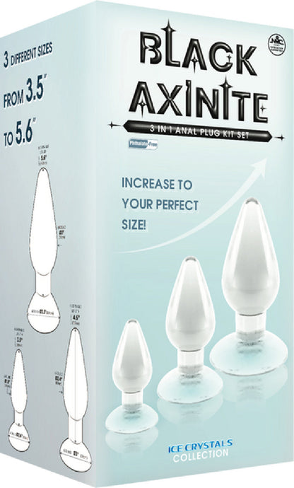 3 In 1 Anal Plug Kit Set (Smoke)