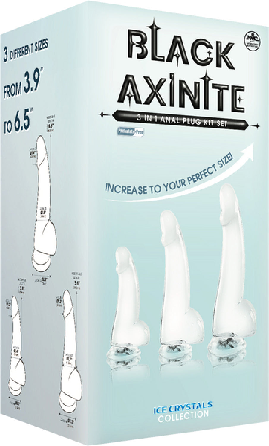 3 In 1 Anal Plug Kit Set (Smoke)